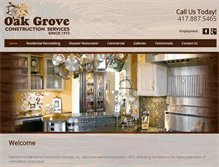 Tablet Screenshot of oakgroveconstructionservices.com